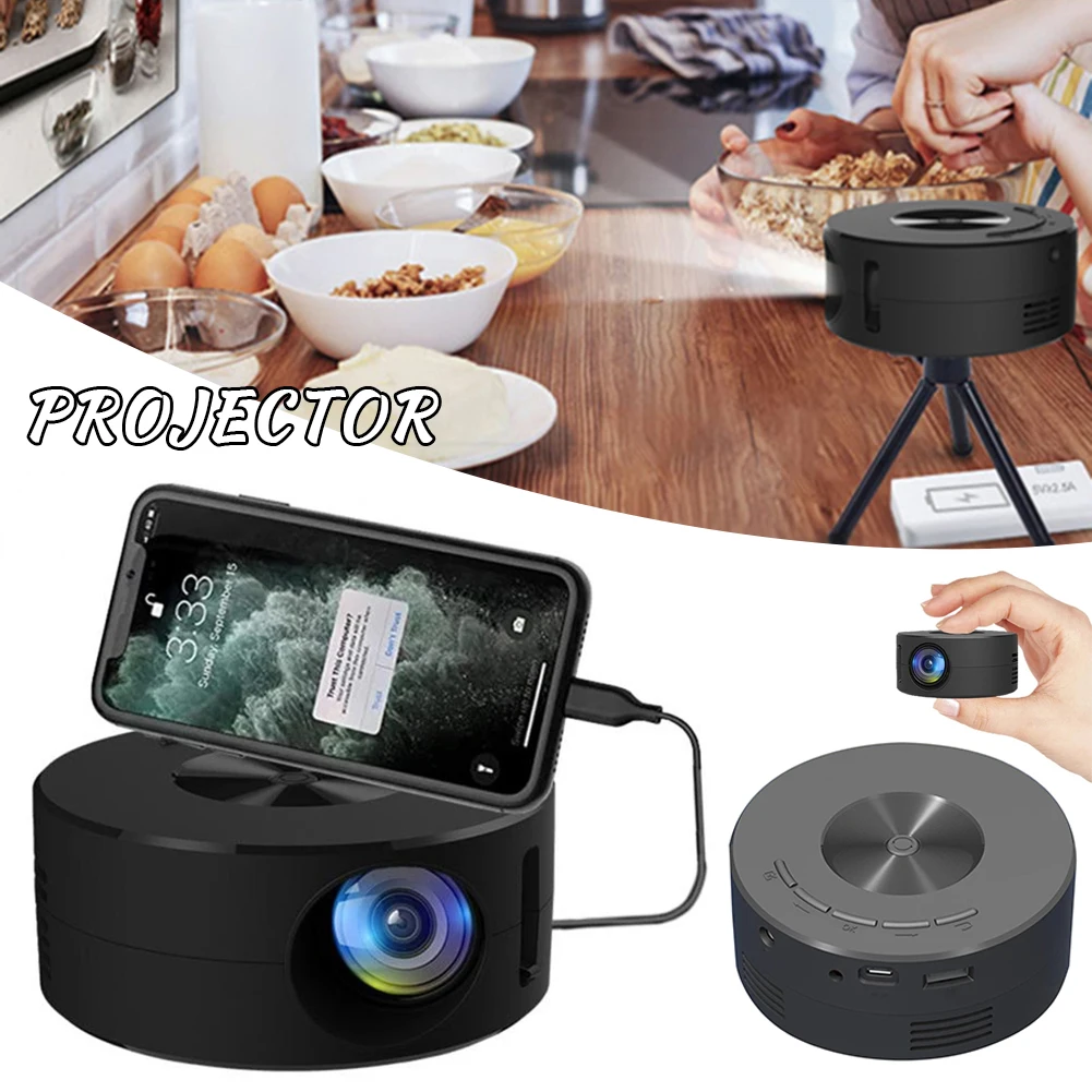 Small Wire Projector Outdoor Movie Proyectors Beamers Office Theater Home Mini Smart Real 1080P Full HD Movie Proyector