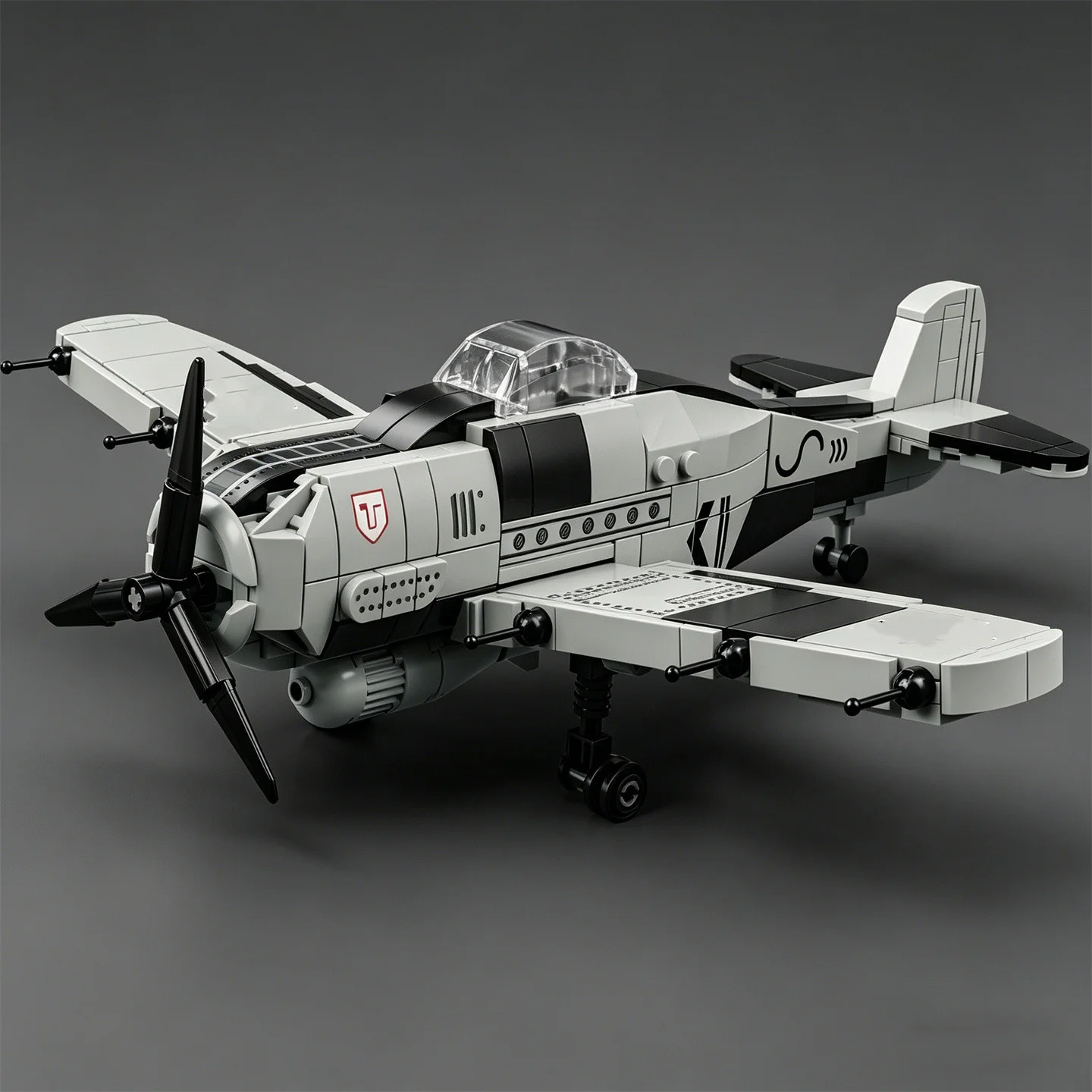 

NEW FW-190 Fighter Building Blocks: Focke-Wulf Fuwakuro Bomber Model Toy