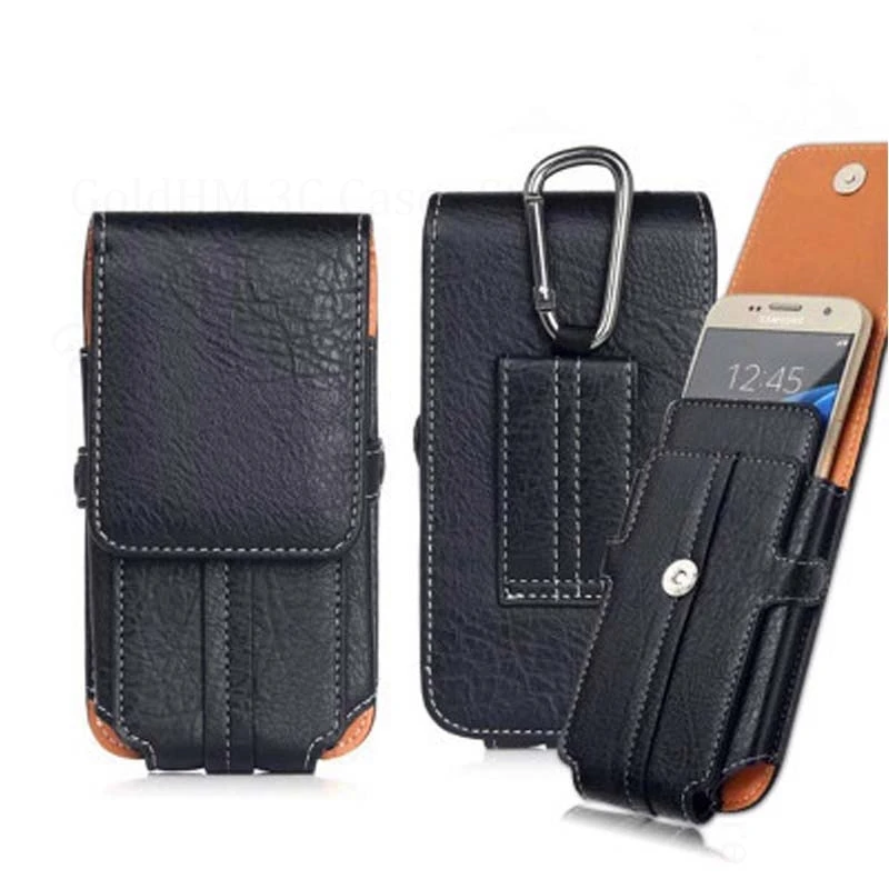 

Leather Card Phone Wallet Case For iPhone 17 16 Pro Max Waist Bag Belt Phone Pouches Cover For Apple 16e 15 14 16 Pro Max 17 Air