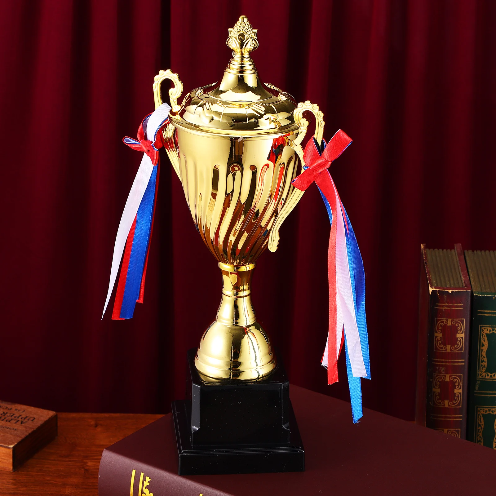 

Football Metal Trophy Soccer Award Cup Inflatable Funny Awards Participation Man