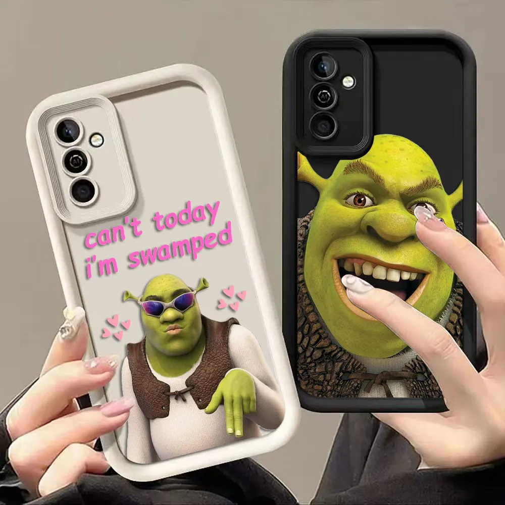 Funda de teléfono divertida con diseño de película Shrek para Samsung A13 A15 A16 A17 A22 A23 A26 A32 A33 A36 A51 A52 A53 A35 A34 A54 A55 A71 A72 A73