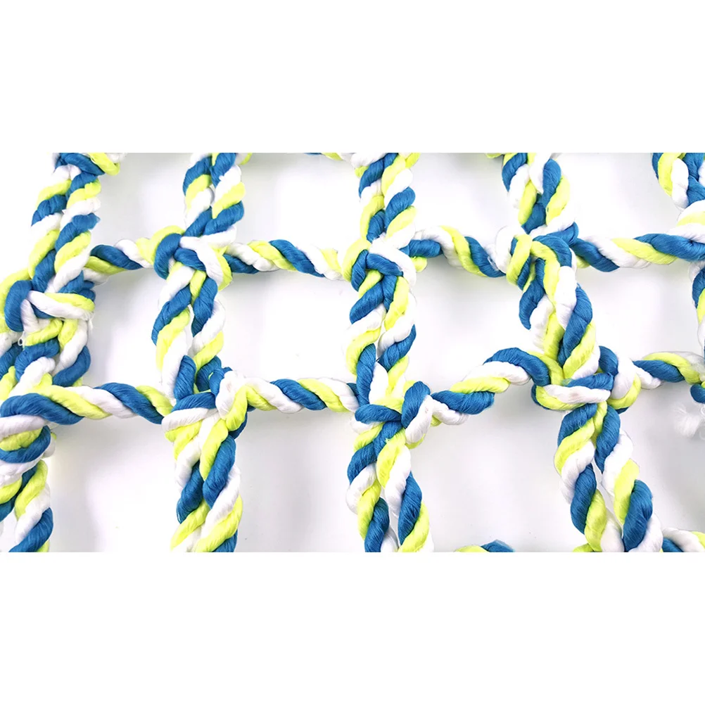 

Colorful Woven Climbing Net 28X20X1Cm Polyester Rope For Small Animals Cage Attachment Hamster Squirrel Parrot Bird Nest Hammock