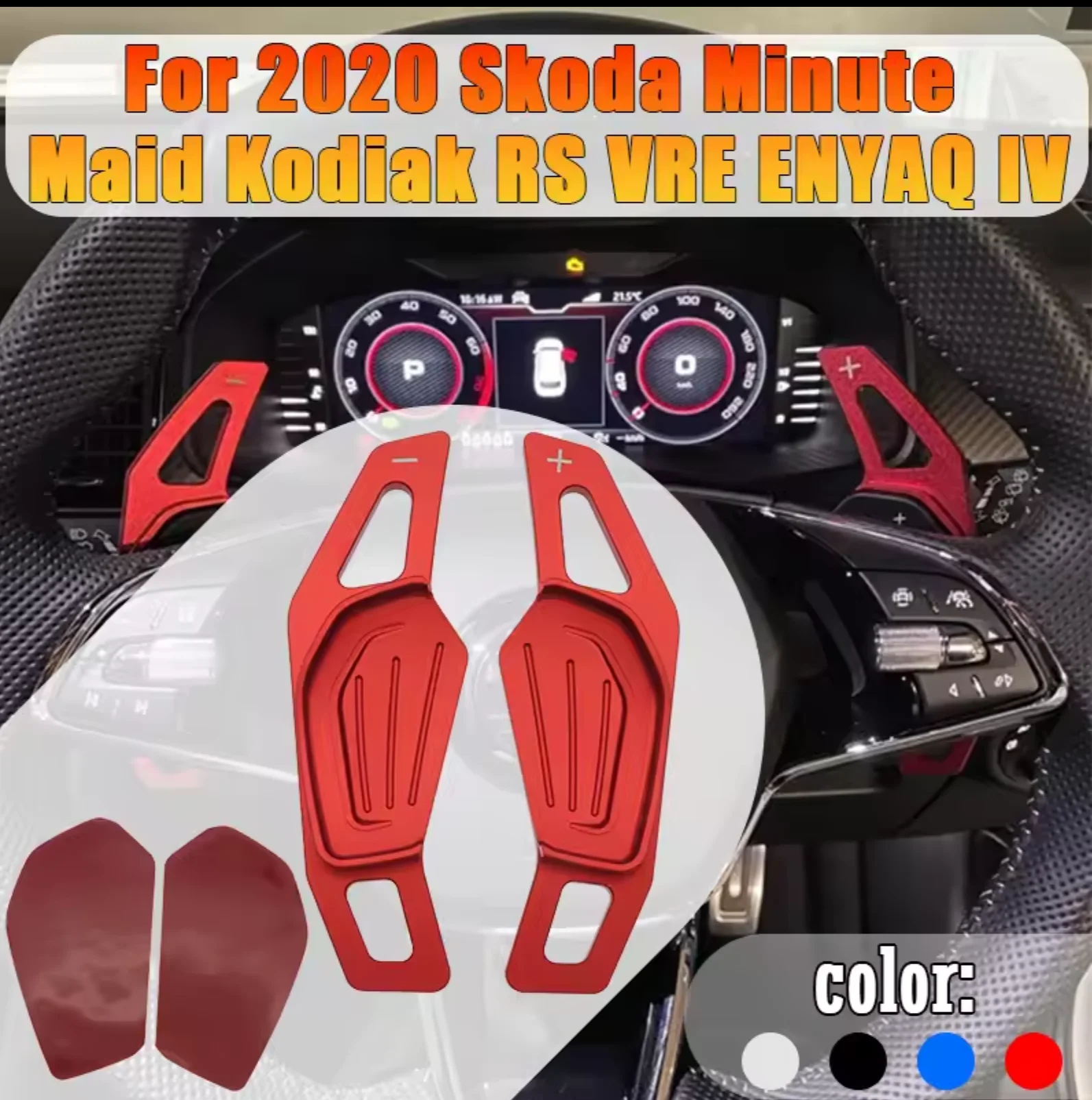 For Skoda 2020 Octavia A8 MK4 ENYAQ IV RS VRS 2021 2022 aluminum Car Steering Wh