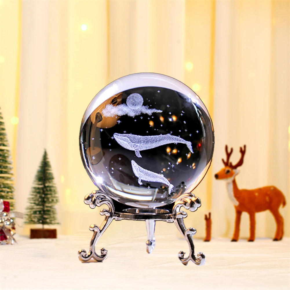 Elegant For Crystal Ball With Metal Tray: Perfect Home Decoration Piece For Home Decor Accessory In Stock