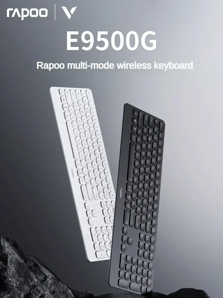 Rapoo E9500G Blade Keyboard Wireless Bluetooth 110Key Ultra-thin Body Scissor Structure FullSize Layout Business Office Keyboard