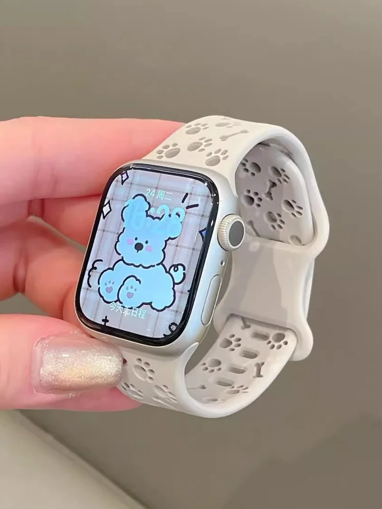 Silicone Strap for Apple Watch Band 44mm 42mm 40mm 41mm 45mm 46mm 49mm Correa Bracelet iWatch Series SE 8 9 10 7 6 5 4 3 Ultra 2