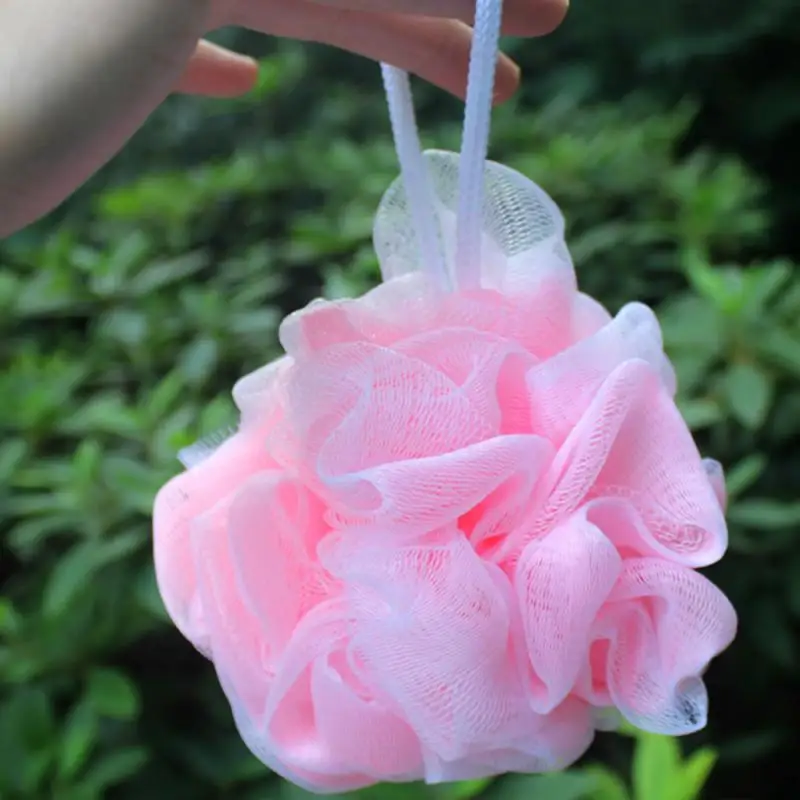 10/2Pcs Loofah Bath Ball Mesh Sponge Milk Shower Accessories Bathroom Supplies Bath Flower Super Soft Body Cleaning Mesh Brush