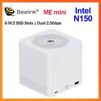 Home Network Storage MINI Host Beelink ME Mini Intel Twin Lake N150 LPDDR5 4800MHz 12GB RAM 2T SSD WiFi6 4K Dual 2.5 Lan