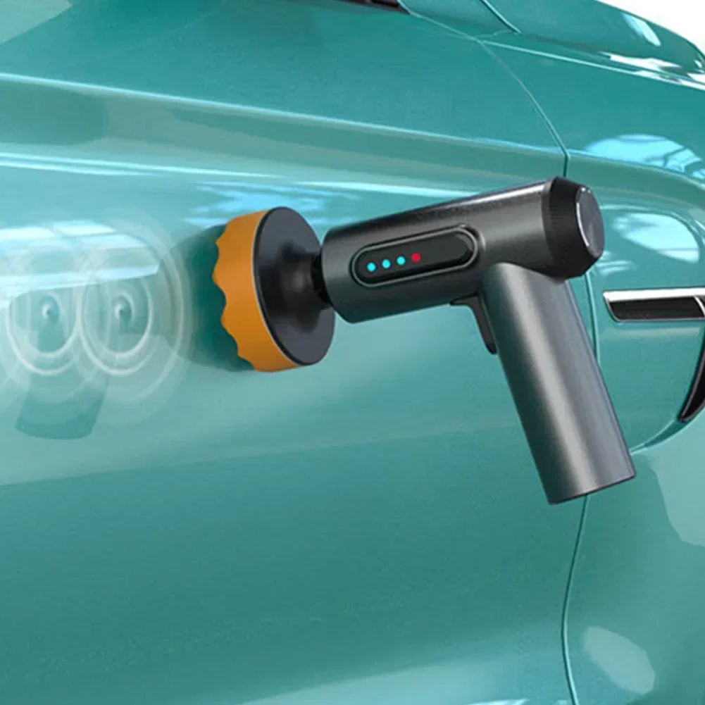 

2000RPM Cordless Car Polisher - 4000mAh Electric Waxing Machine with Dual Speed Modes & LED Display