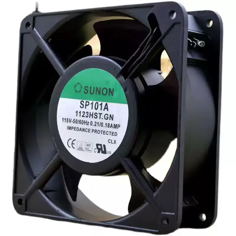 Original For SUNON SP101A 1123HST.GN AC 115V 12038 Industrial Cabinet Cooling Fan with Terminal Plug
