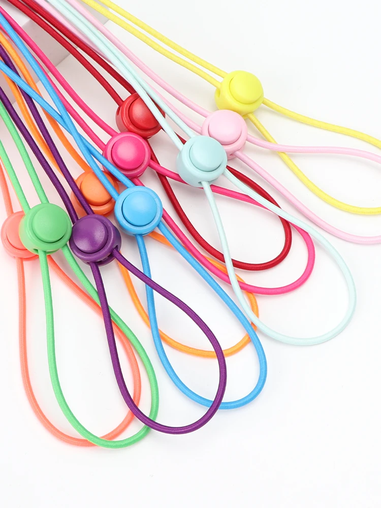 Lacets artificiel astiques de Couleur Unie pour Homme et Femme, Accessoires de Chaussures Classiques, Basket, Printemps