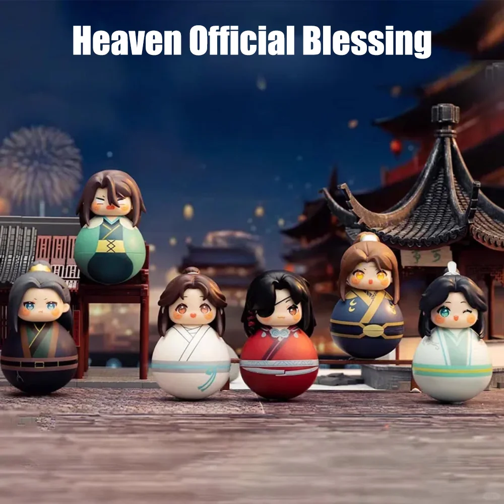 Heaven Official Blessing Tumbler Blind Box Xie Lian Hua Cheng Mystery Box Cute Action Figure Anime Figurine Doll Toy Decor Gifts