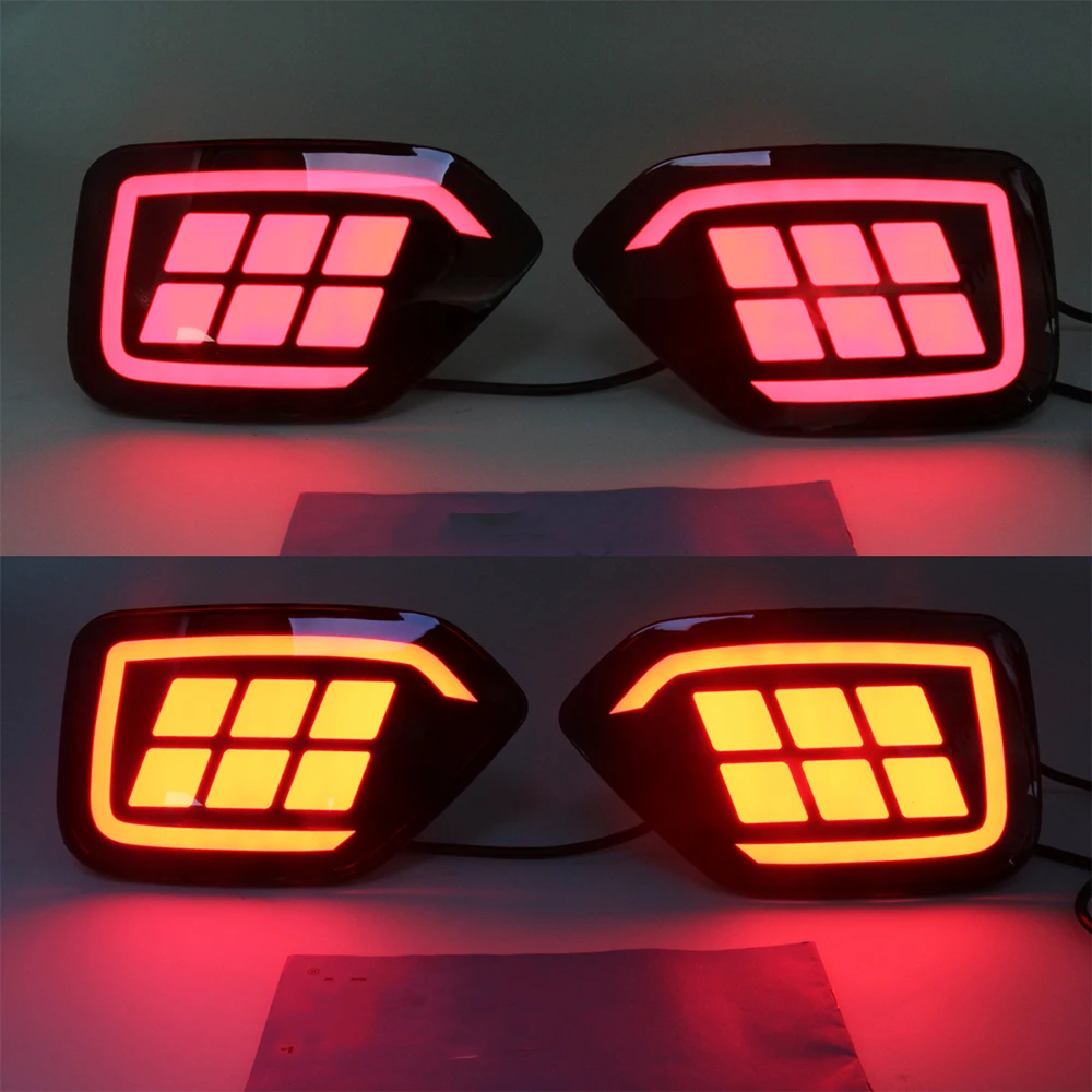 

2pcs Rear Bumper Lights For Subaru XV 2018-2023 Outback 2015 2016 2017 2018 2019 2020 Turn Signal warning Reflector Tail Lamp