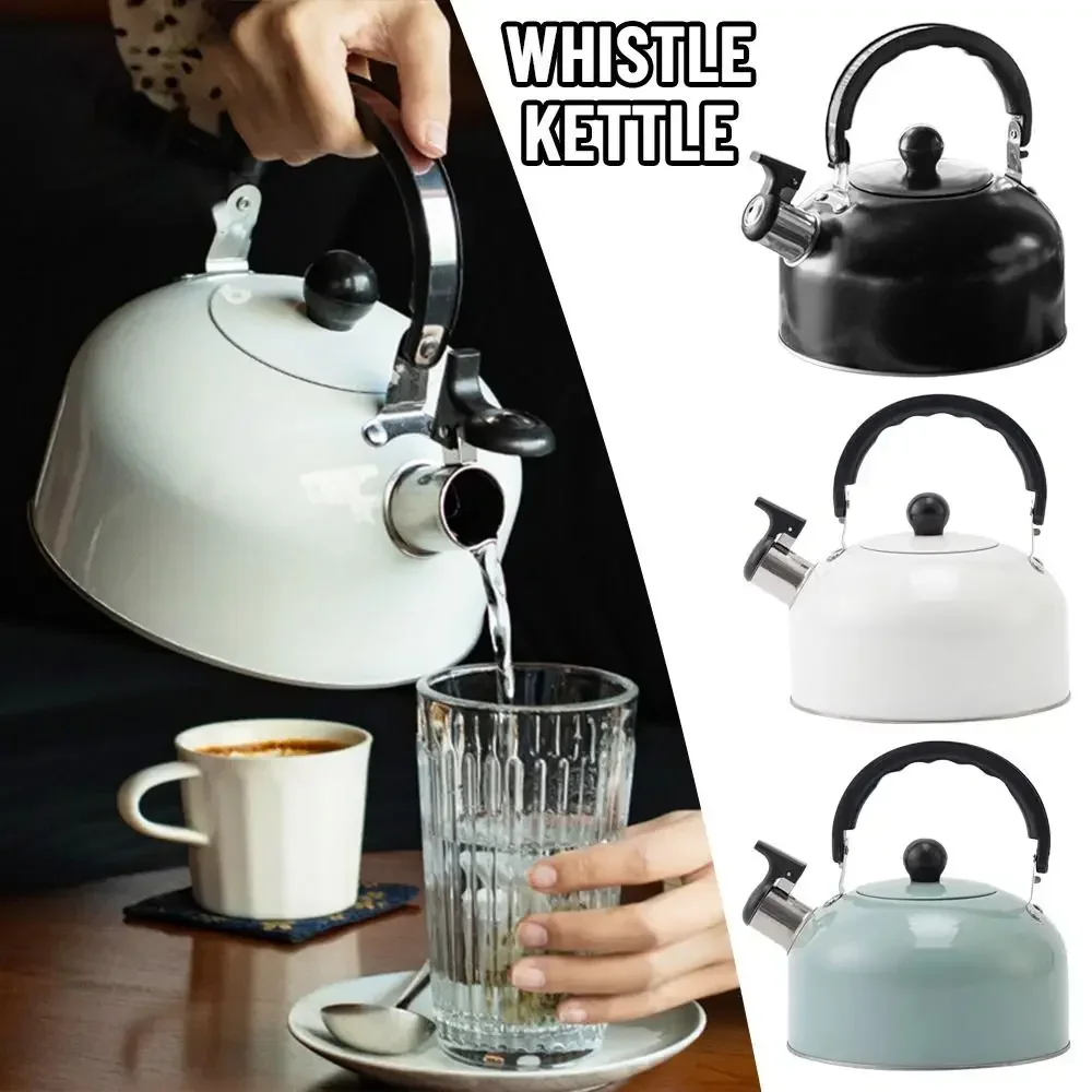 

3L Stainless Steel Water Kettle Gas Heating Stainless Steel Whistle Thermal Kettle Trips Cooking Tea kettle Ergonomic Handle