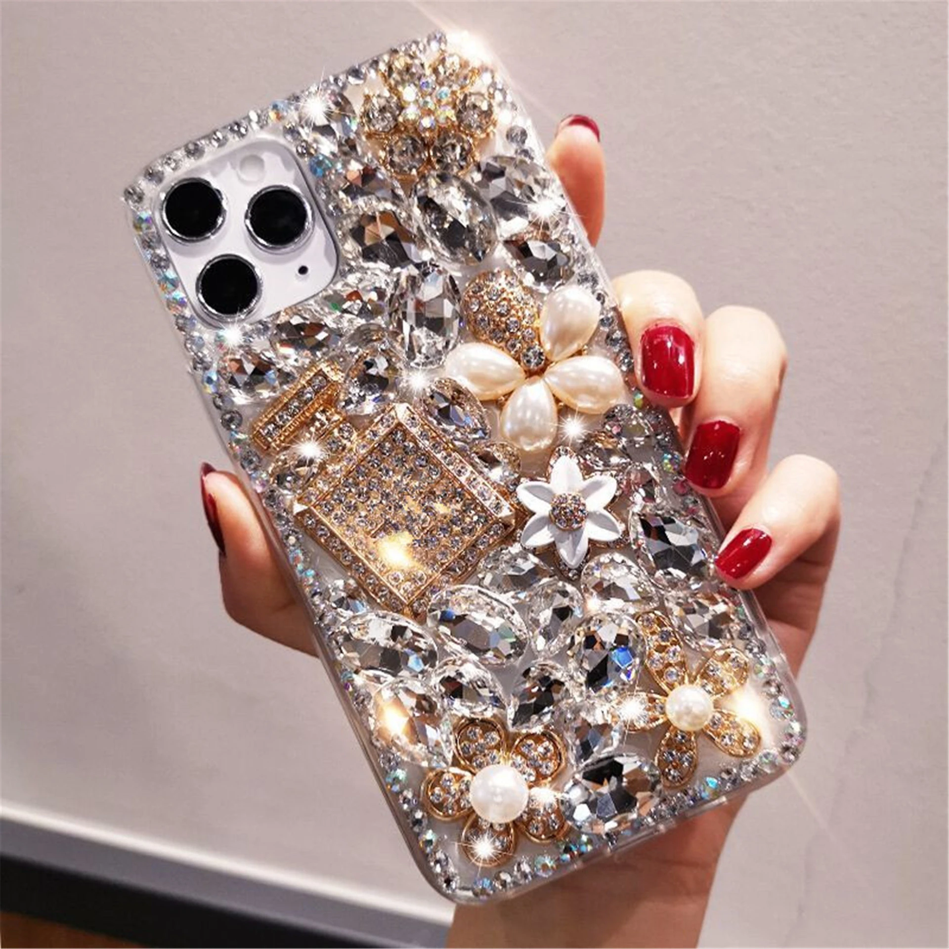 

Bling Case for Samsung Galaxy S23, S20Fe, S21, S22 Ultra, S10, S9, S24 Plus, Luxury Diamond Telefon Cover