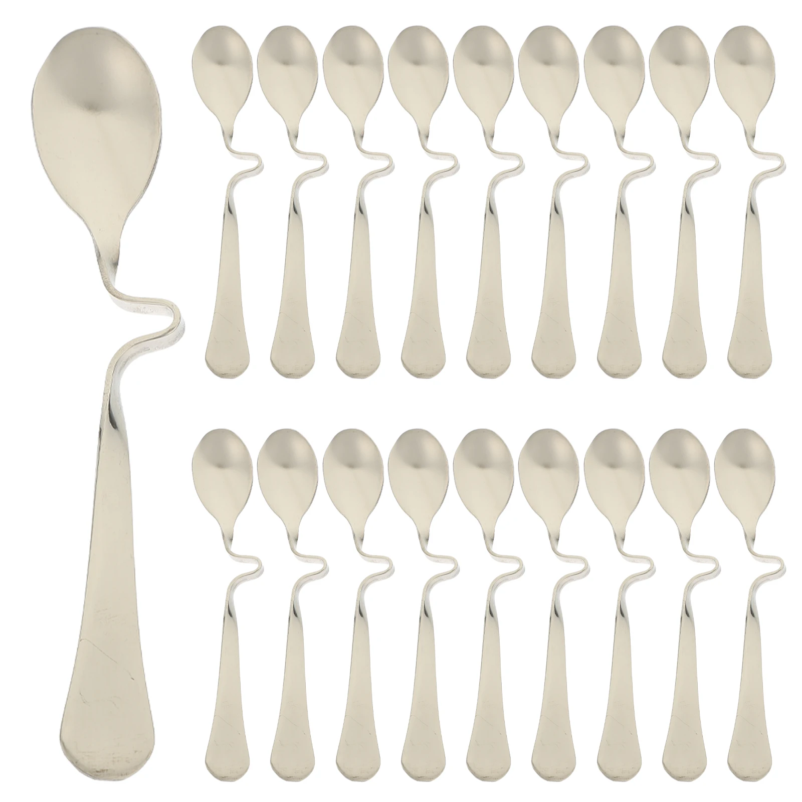 

20 Pcs Coffee Mixing Spoons Kitchen Utensils Long Handle Kitchen Utensils Beverage Spoon Creative Practical Coffee Spoons Set