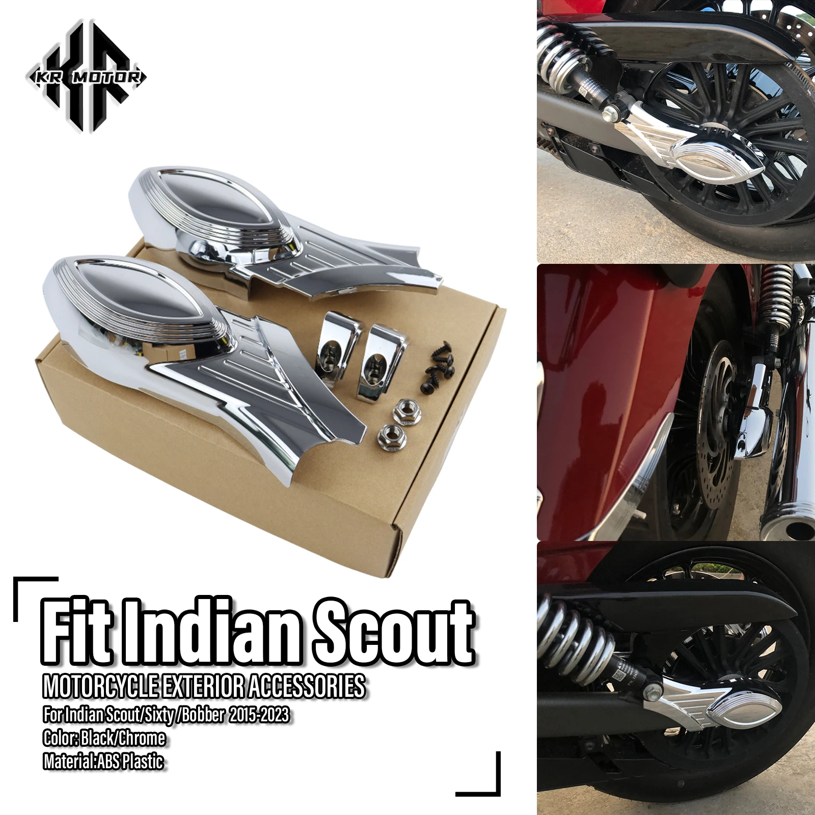 

Подходит для Indian Scout/Sixty/Bobber Sixty 2015-2023, задняя ось мотоцикла, гайка маятника, конец опорного болта, накладка корпуса