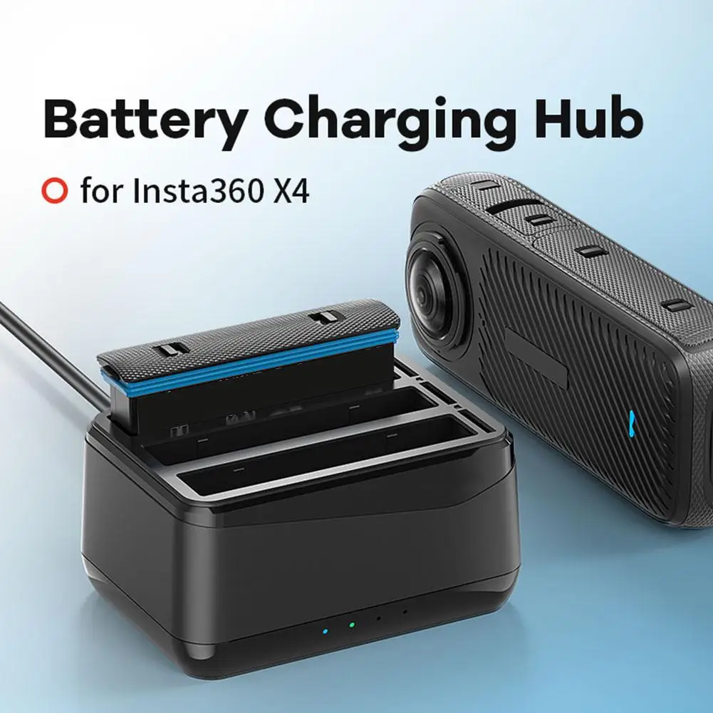 For Insta360 X4 Battery Charging Hub For 3 Batteries Charging Dock Station Sports Action Camera Accessories For Insta360 X4 B7f4