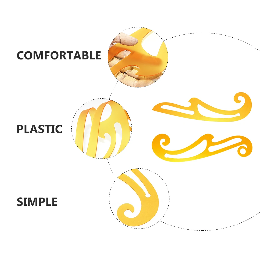 2 قطعة مسطرة منحنية DIY بها بنفسك الخياطة الدقة خياط أداة للحرف اليدوية الملابس التدقيق حاكم النسيج قطع قالب أداة الرسم