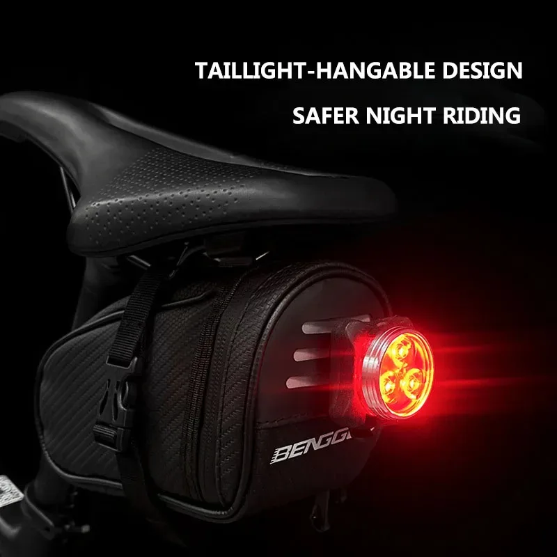 حقيبة ذيل دراجة خفيفة للغاية مقاومة للماء لركوب الدراجات، حقيبة سفلية لمقعد الدراجة ذات سعة كبيرة، حقيبة خاصة للركوب في الهواء الطلق