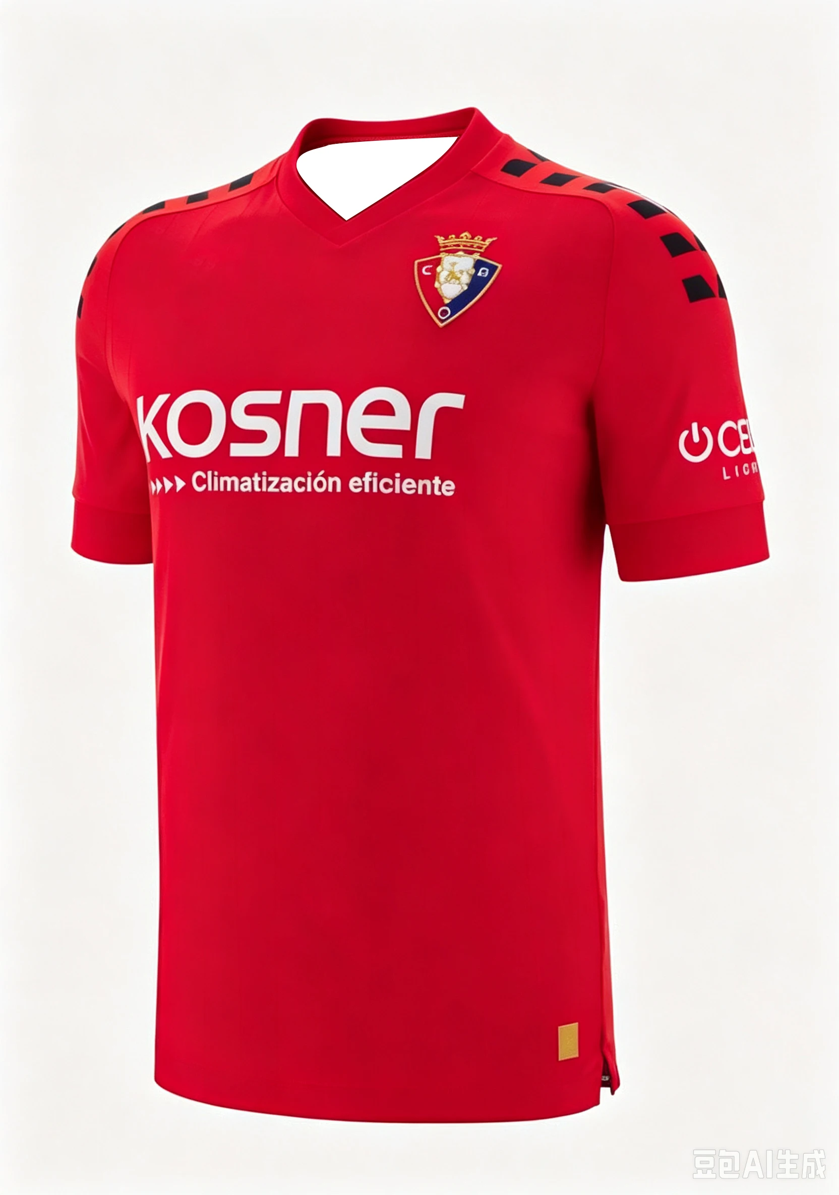 2026/27 CA Osasuna Saison-Trikot, 3D-Druck-Design Schnelltrocknendes Atmungsaktives T-Shirt, Herren- und Damen-Mesh-Fußball-T-Shirt – Detail 6