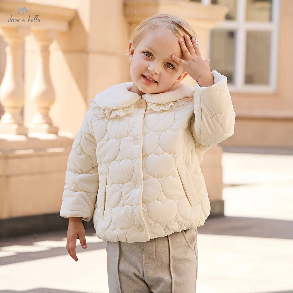 

Dave Bella Children Girls Baby Cute Outerwear Winter Fashion Casual Gentle Kids Coat Top Outdoor Warm DB4242865