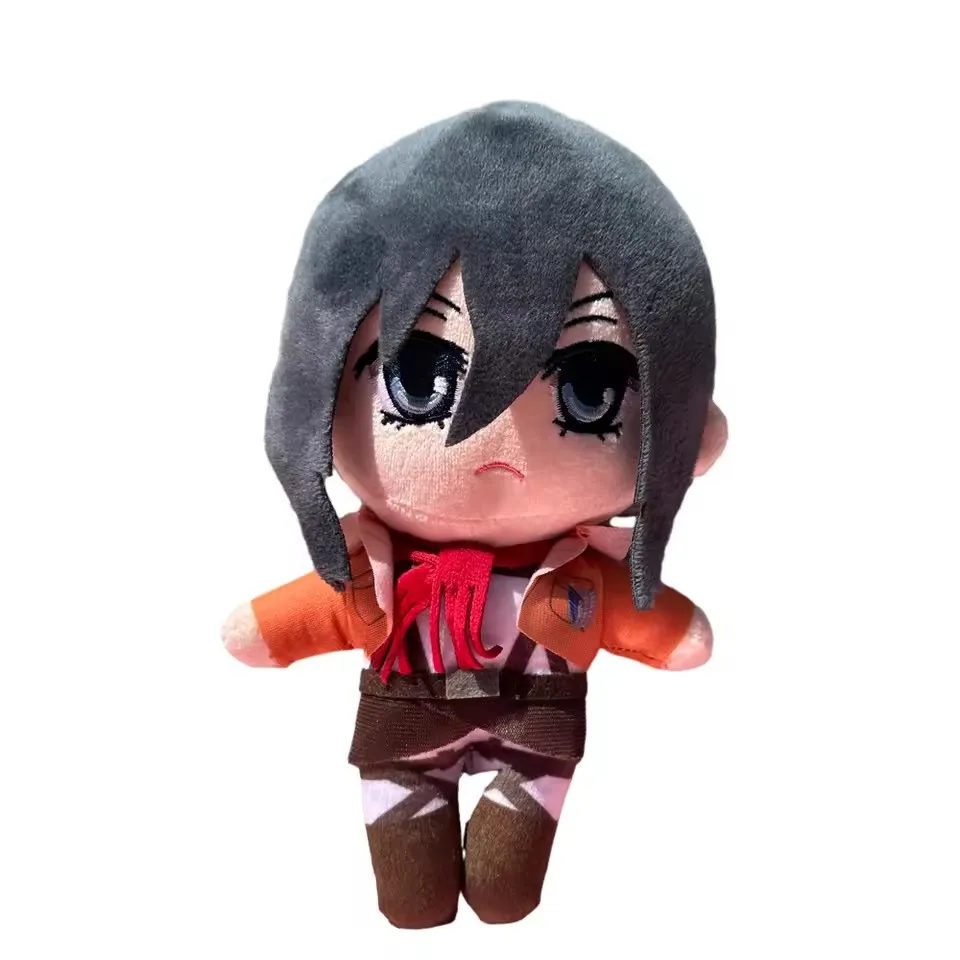Anime Attack on Titan Plush Toys Doll Kawaii Levi Eren Mikasa Cute Kawaii Collection Green Stuffed Doll Prezenty urodzinowe dla dzieci