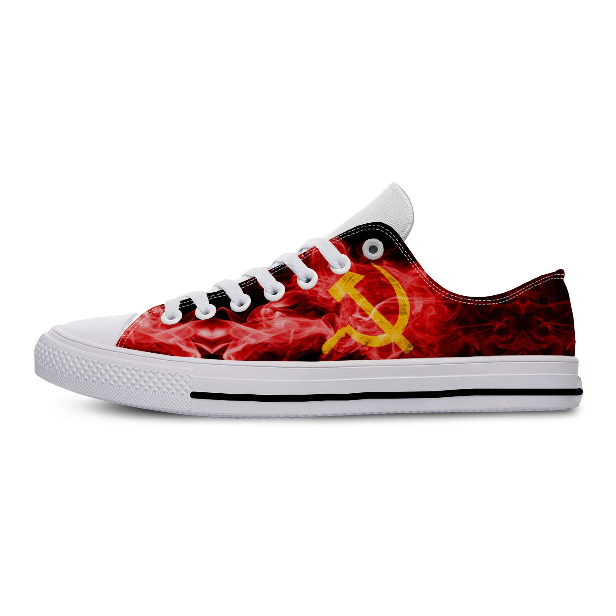 

Hot USSR CCCP 3D Print Novelty Design Fashion Lightweight Classic Canvas Shoes Men Women Casual Breathable Sneakers Board Shoes