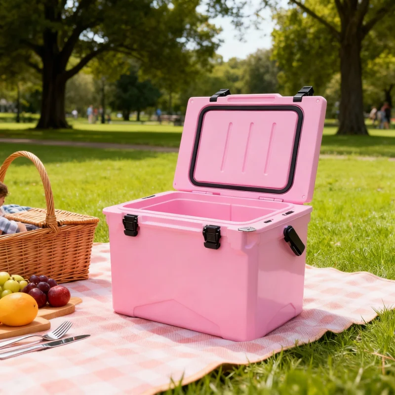 

50L Rotomolded Outdoor Ice Chest Hard Fishing Camping Beach Cooler Box