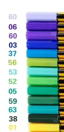 26PCS STA 3300 Gel Pen 0.4MM Color Fiber Pen 26 Color Set Sketch Pen Fine Line Pen Professional Class