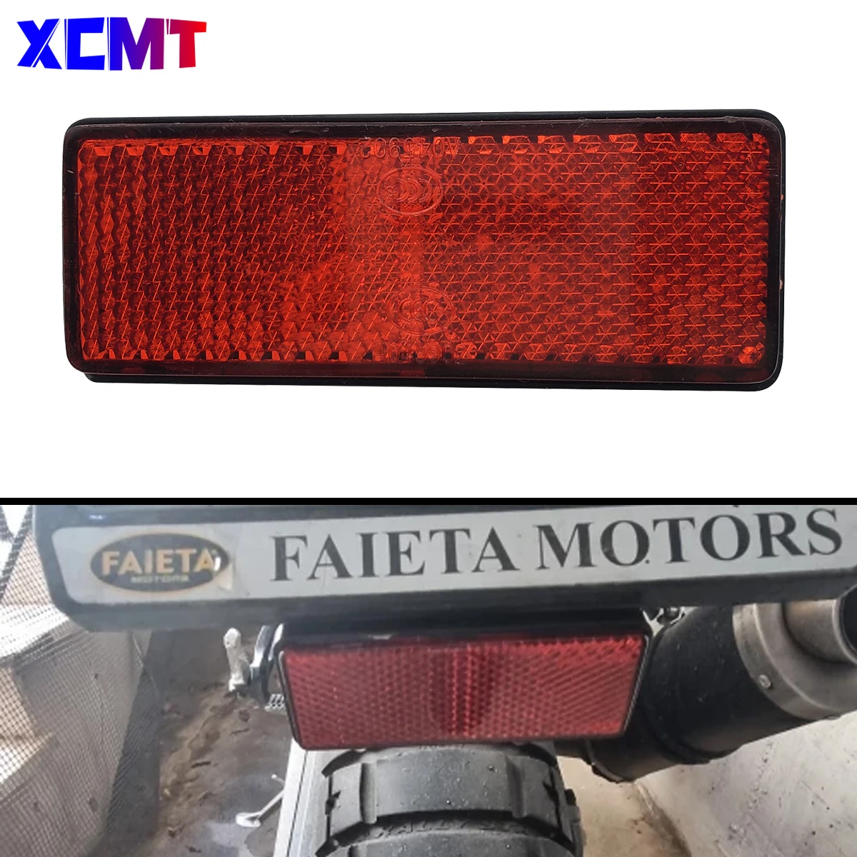 

Red M6 Square Reflective Strip Warning Reflector Safety Decal For Electric Scooter Bicycle Motorcycle Dirt Bike ATV Universal