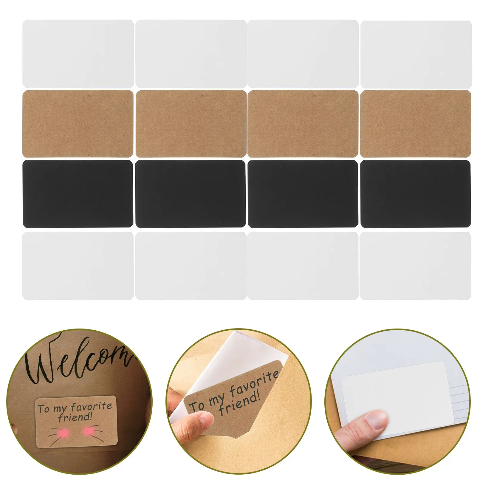 300 ชิ้นการ์ดอวยพรเปล่าสองด้านโปสการ์ด DIY สําหรับการพิมพ์อุปกรณ์น้ําหนักเบากระดาษเป็นมิตรกับสิ่งแวดล้อม