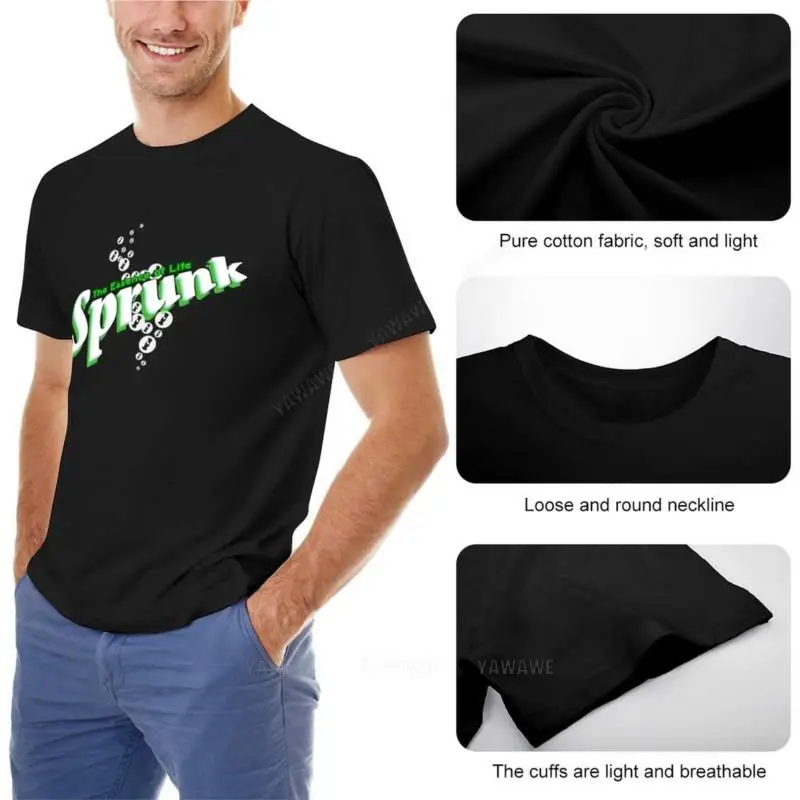 Sprunk T-Shirt custom t shirts plain t-shirt man clothes t shirts men cotton top tees mens t-shirt