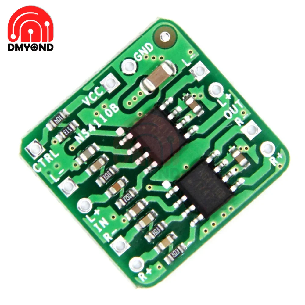 Differential Power Amplifier Board 2x18W Digital Class D/AB Audio Power Amplifier NS4110B 7W 10W 18W Overheating Protection