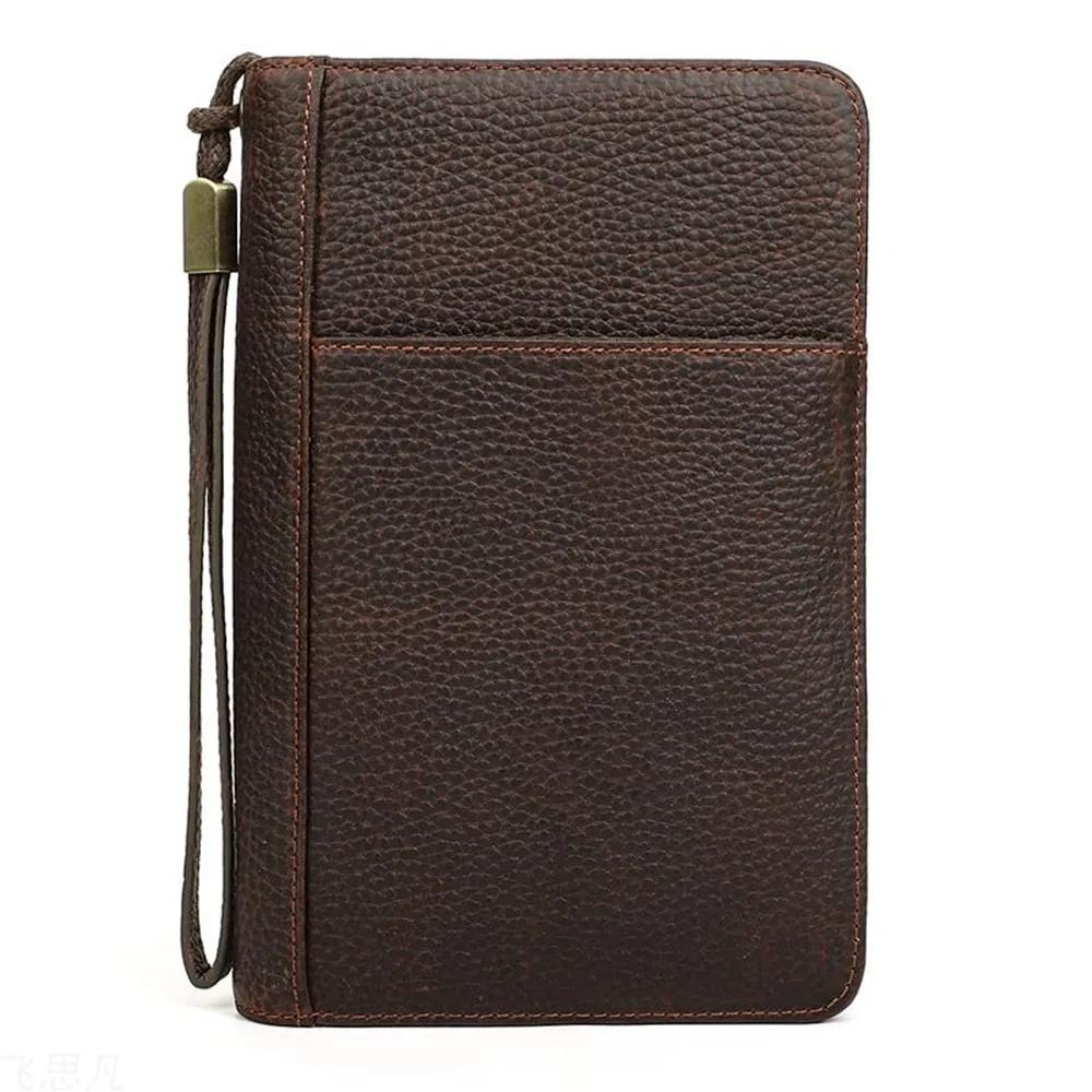 PU Leather Cigar Case for Men Multifunctional Large Capacity Wrist Zip Travel Cigar Humidor Box for Father Men Husband