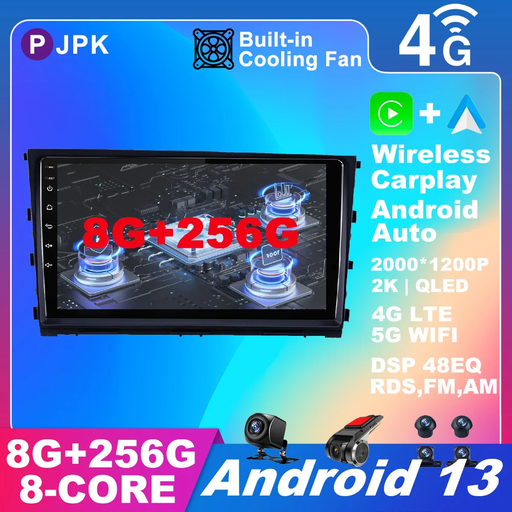 Android 13 For Hyundai MISTRA 2012 - 2016 Car Radio QLED ADAS Autoradio Stereo Multimedia Wireless Carplay Auto Video WIFI AHD