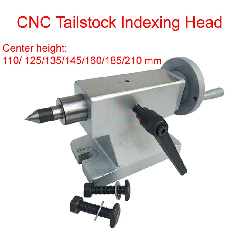 

CNC Rotary Axis Tailstock 110/ 125/135/145/160/185/210MM For CNC Router Engraver Milling Machine