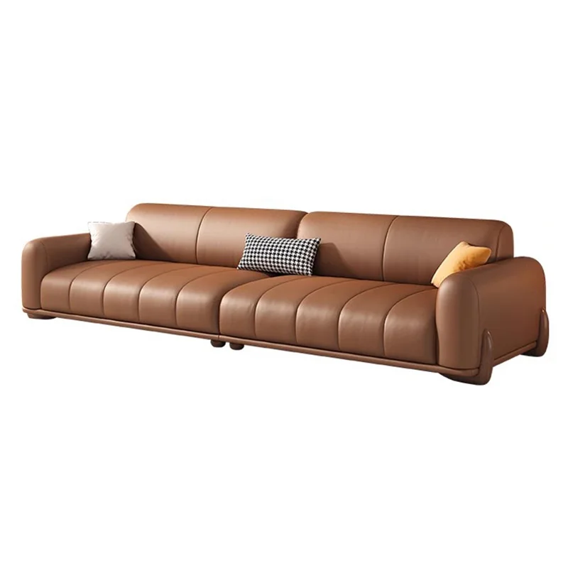 Modern Leather Sofas Living Room Sectional Elegant Modern Sofas Comfortable Lounge Canape Salon De Luxe Luxury Furniture