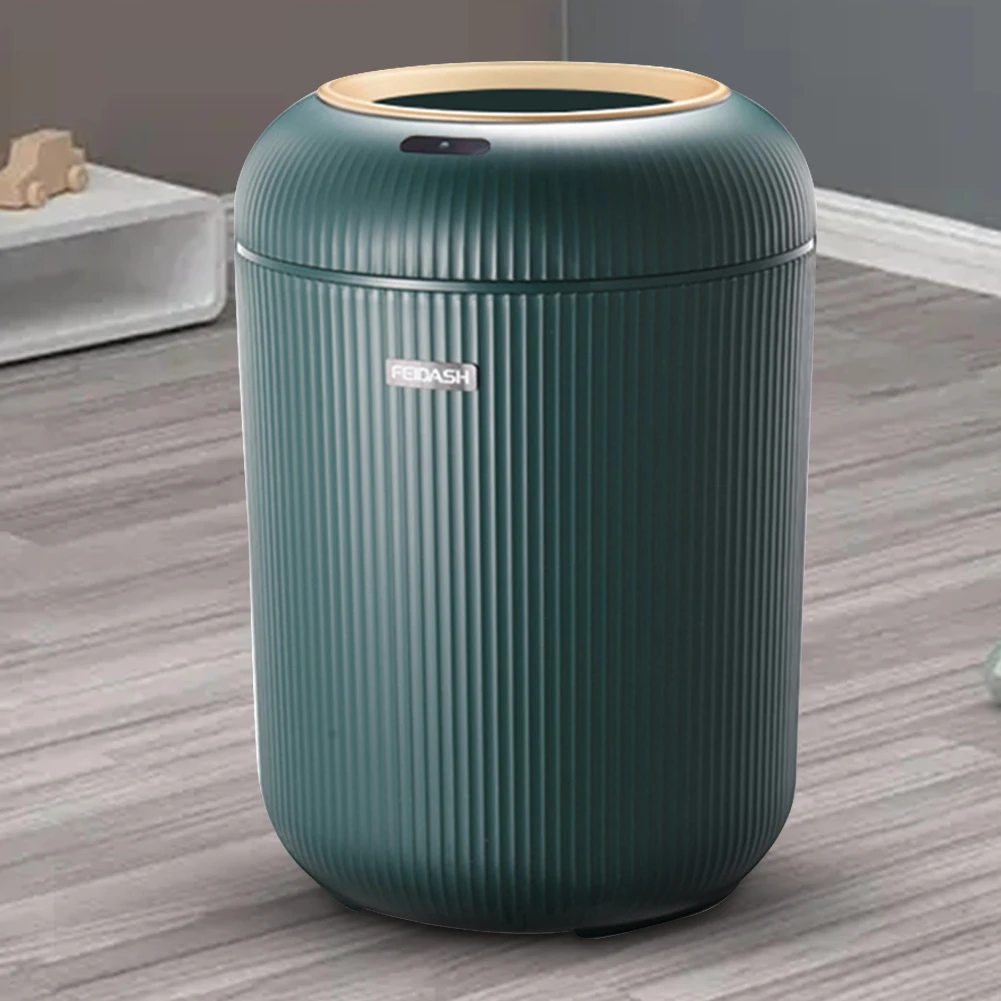 9.5L/10L Smart Dustbin with Lid Automatic Sensor Trash Can Dispenser Non-slip Footbed Electric Garbage Bin for Table Bathroom