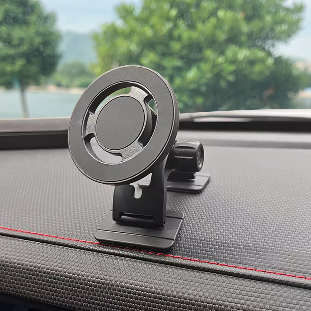 For MagSafe Car Mount Upgrade Stick on Dashboard Magnetic Phone Holder Mount for iPhone 16 Pro 15 14 13 12  Fit Curved Surfaces