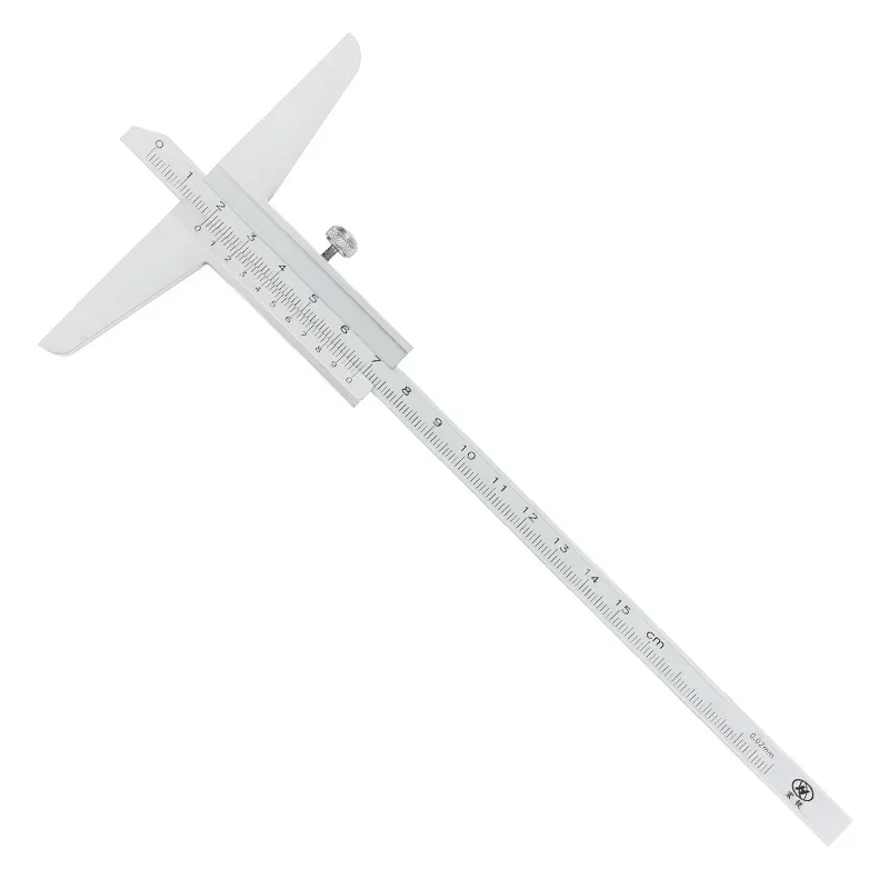 Depth Gauge Vernier Caliper Metal Calipers Woodworking Tools Caliber Measuring Tool Steel Gauges Depth Measurement 150 200 300mm