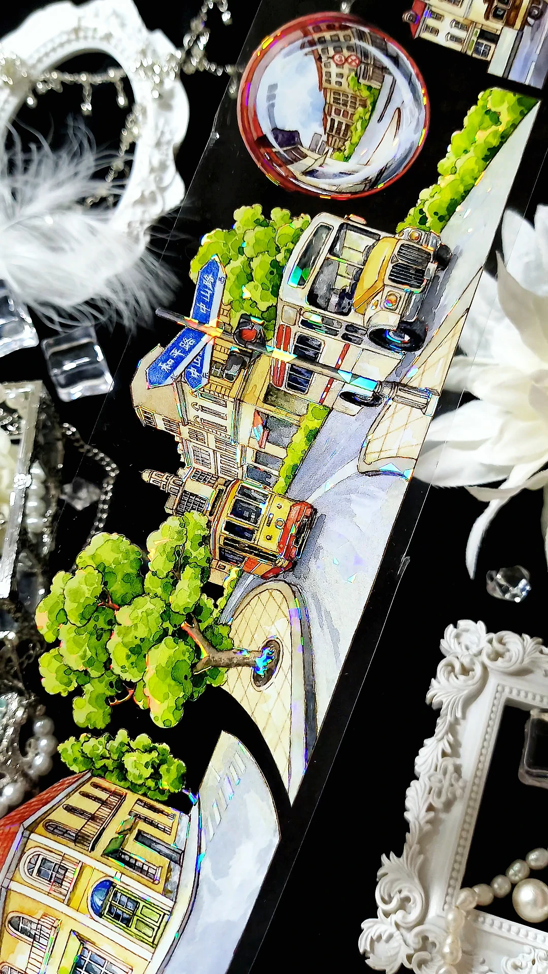 6.7New No66 Streets Tree Washi Pet Tape