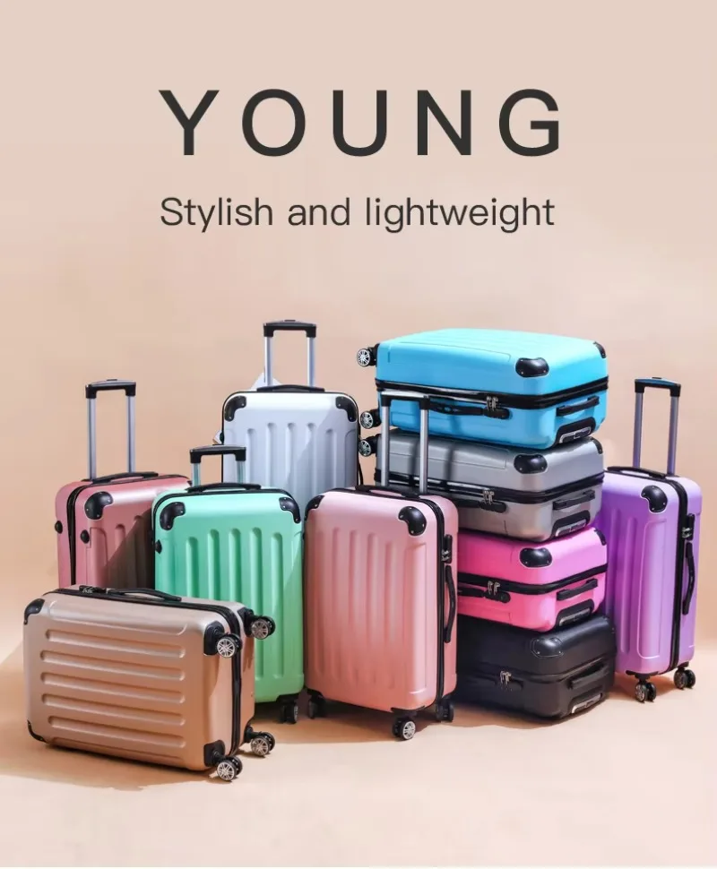 

Abs ПК Дешевые наборы для багажа Розовый Valise 2 шт. Оптовая продажа 14 20 дюймов Чемоданы для багажа Набор из 2 предметов