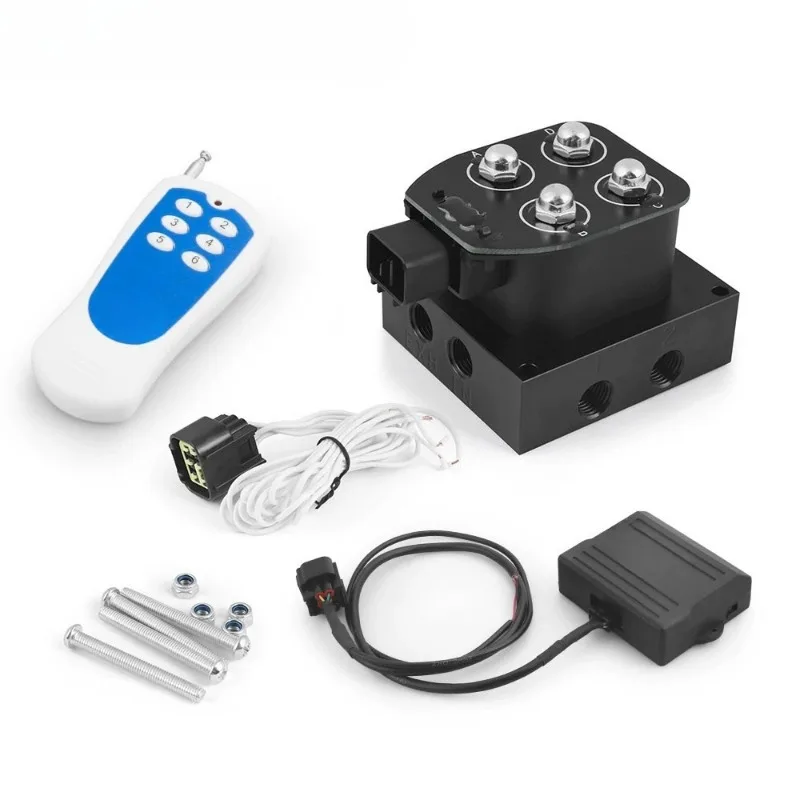 

Automotive Retrofit 1/4 "NPT Manifold Solenoid Valve 200PSI Controlled Airbag Suspension System, Distribution Valve