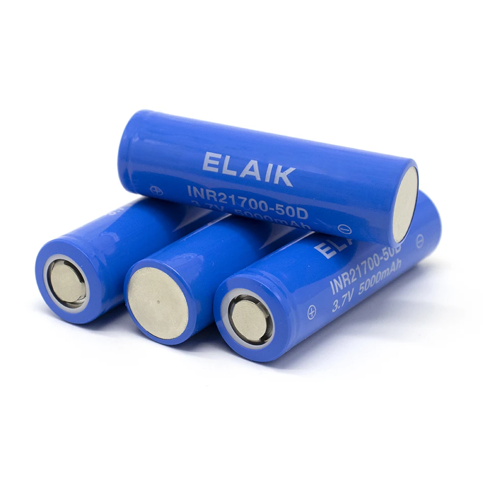 

4PCS 3.7V INR21700 5000mAh High capacity rechargeable lithium-ion battery for flashlights, electric tools, and electric vehicles