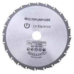 1Pc New Arrival 210mm Circular Saw Blade Disc Wood Metal Saw Blade For Rage Rage4 RageB 25.4mm Bore Evolution 24T