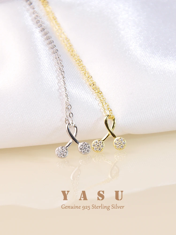 

Yasu Real 925 Sterling Silver Jewelry Pendant 14k Gold Plated Necklace for Women Clavicle Chain Fine Jewelry Accessories Gift