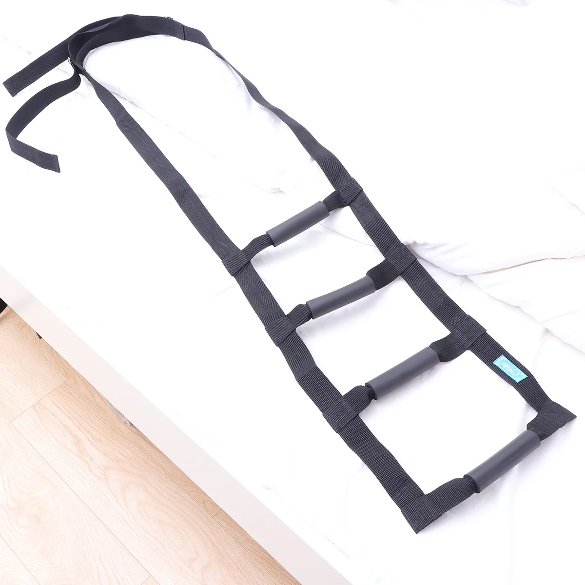 Bed Ladder Assist Sit Up Assist Device with Handle Strap Rope Ladder Caddie Helper Sitting Pull Up Hoist for Elderly Senior