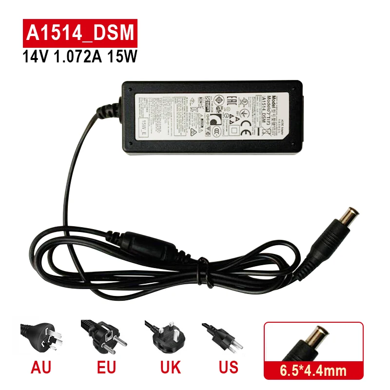 

14V 1.072A 15W AC/DC Adapter For Samsung BN44-00718A A1514_DSM S19D300NY S19C150N S19C150B S19C150F monitor A1514_EPN