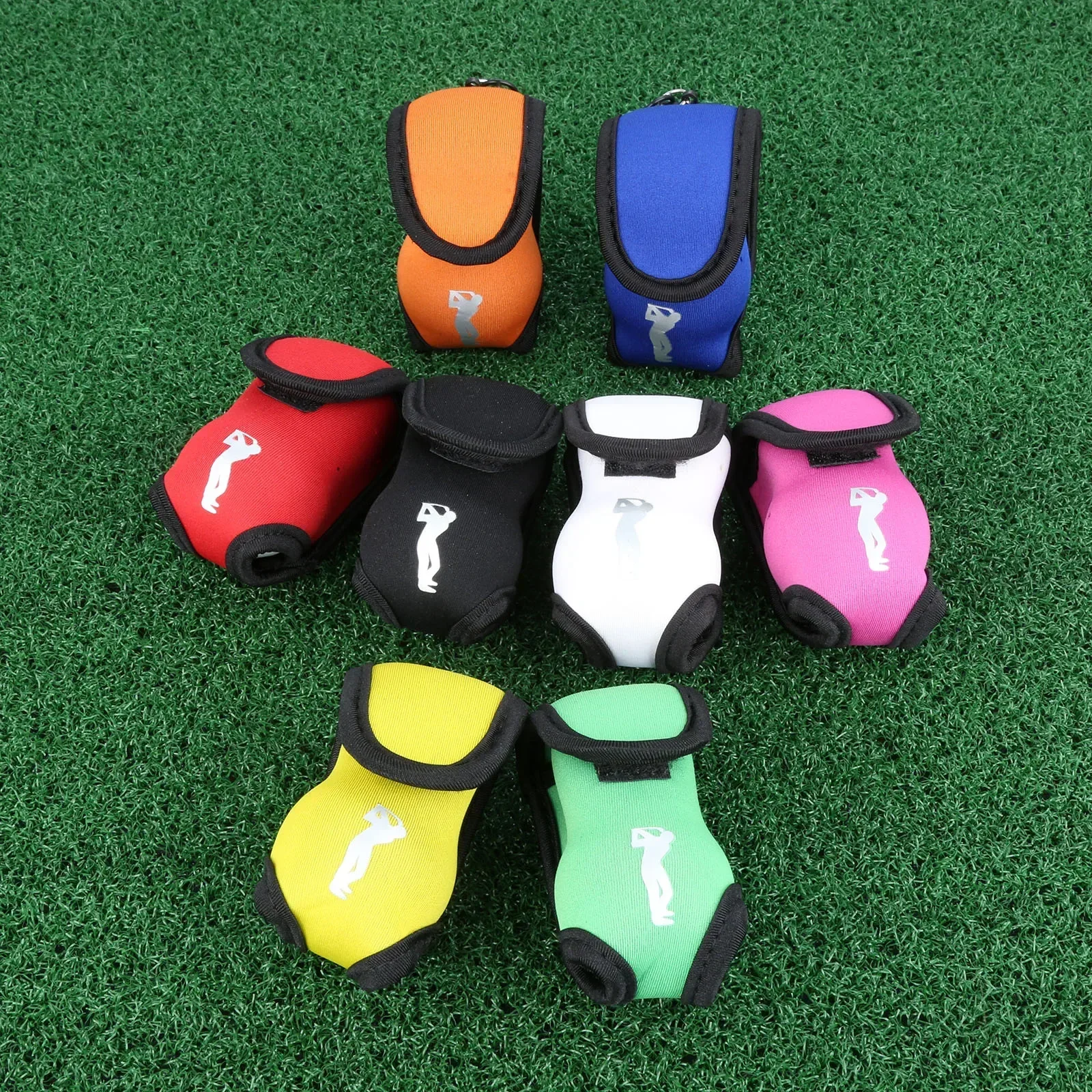 Neoprene 1 Pc Portable Mini Compact Golf Ball Bag Golf Tee Holder Storage Case Carry Pouch Small Waist Bag For Training Practice